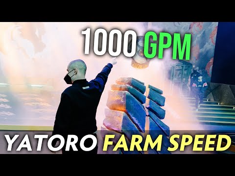 Yatoro FARM SPEED — almost 1000 GPM on signature hero