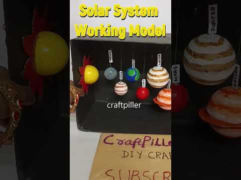 solar system working model with lights and box type - shorts - craftpiller