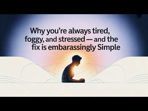 Why You're Always Tired, Foggy, and Stressed — And the Fix Is Embarrassingly Simple