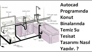 Autocad Programında Konut Binalarında Temiz Su Tesisat Tasarımı Nasıl Yapılır. ?