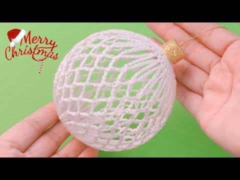 💙 CHRISTMAS ORNAMENTS MADE WITH WOOL OR YARN / TECHNIQUE TO HARDEN IT AND MAKE YOUR ORNAMENTS PER...