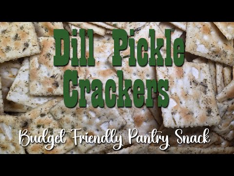 Dill Pickle Crackers ~ Simple No Bake Pantry Snack
