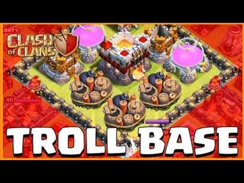 FULL LOOT AVAILABLE TROLL BASE - BEST 100 % WIN RATE BASE IN CLASH OF CLANS