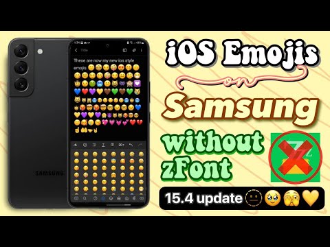 Get iOS 15.4 Emojis on Samsung without zFont app