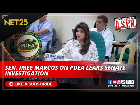 Sen. Imee, may hirit tungkol sa PDEA leaks at alegasyon ng destabilisasyon