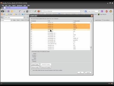 Using The Cookie Culler Firefox Extension