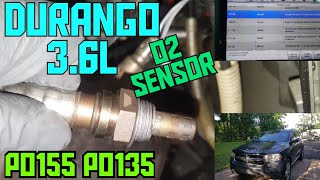 How to replace the O2 sensors on a Dodge Durango 3.6L bank 1 and 2 upstream