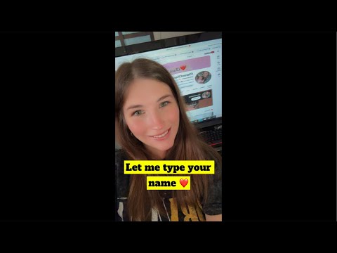 Typing/writing names 💻🖥️❤️come spam my chat ❤️#live #viral #trending #fun #subscribe #like