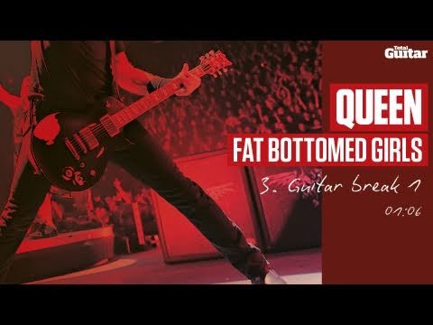 Guitar Lesson: Queen 'Fat Bottomed Girls' -- Part Three -- Guitar Break 1 (TG216)