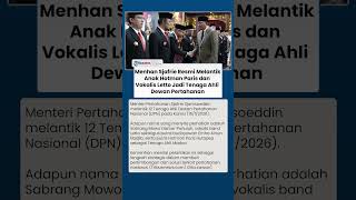 Menhan Sjafrie Lantik Tenaga Ahli Dewan Pertahanan, Ada Anak Hotman Paris dan Vokalis Letto