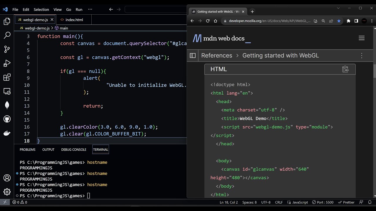 Getting started with WebGL - WebGL.