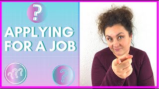 APPLYING FOR A JOB: READING JOB ADS AND WRITING COVER LETTERS