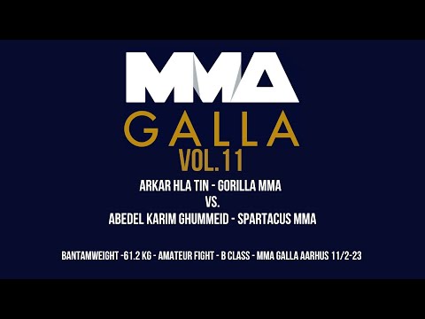 Arkar Hla Tin (Gorilla MMA) Vs. Abedel Karim Ghummeid (Spartacus MMA)