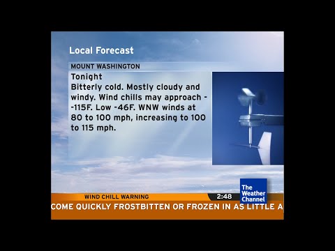 Intellistar 1 SD during Extreme Winds and Cold - Mount Washington, NH (2/3/23)