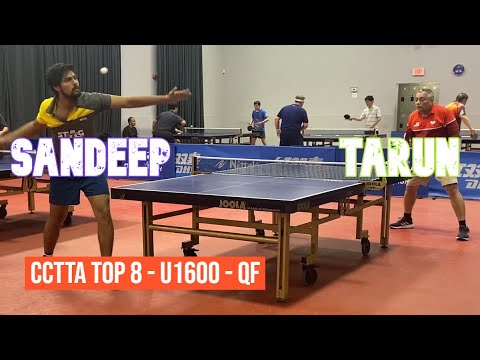 Sandeep SINGH [1500+] vs Tarun TANDON [1481] - CCTTA Top8 - U1600 - Quarter Final - 23 July 2023