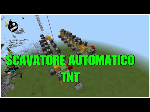 Minecraft PS4 Scavatore Automatico (1.15)TNT (automatic tunnel bore) Tutorial BEDROCK EDITION