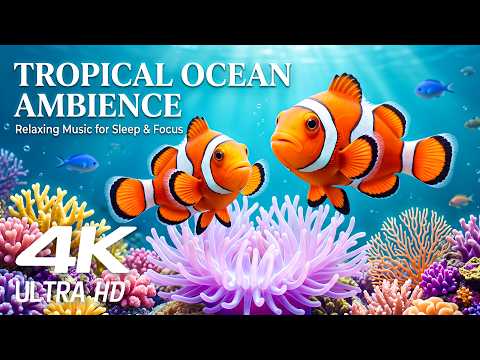 Ocean Animals _ NO MID ADS _ Calming Relaxing Music for Deep Sleep, Screensaver, Stress Relief