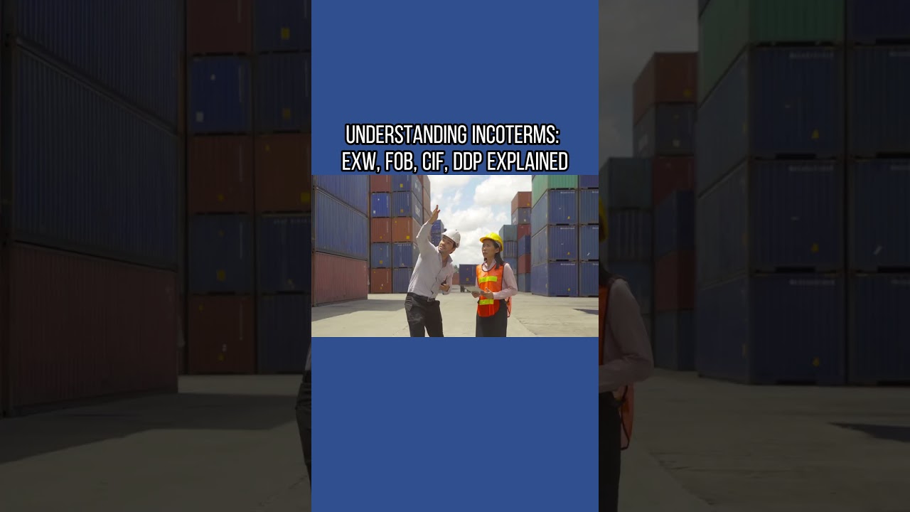 Understanding Incoterms EXW, FOB, CIF, DDP Explained