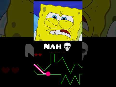 No Way SpongeBob Playing Geometry Dash 💀 #shorts