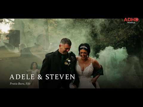 Adele & Steven wedding film, Pratis Barn, Fife