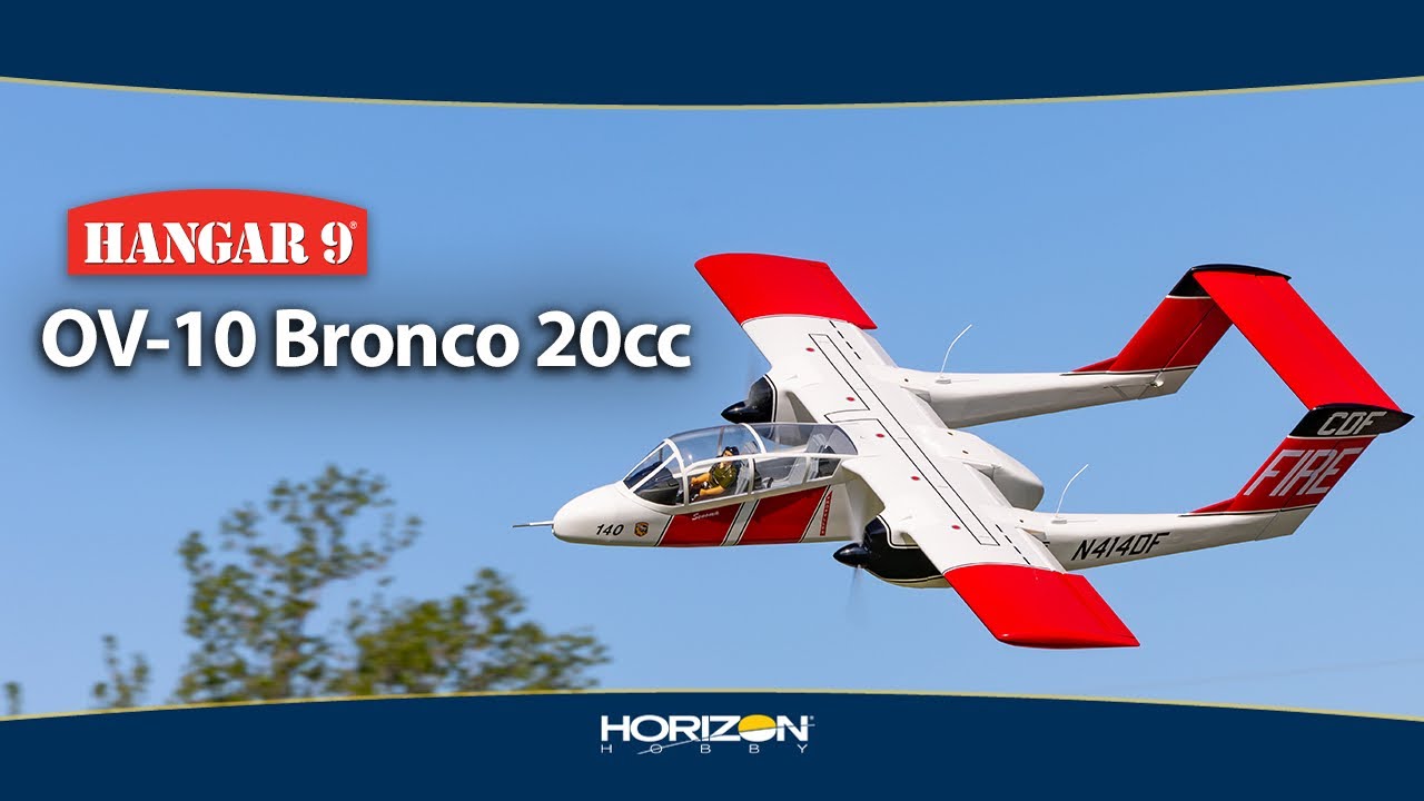 Hangar 9 OV-10 Bronco 20cc ARF + zaťahovací podvozok