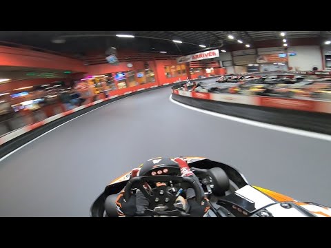 Karting Payerne on board /hot lap 54.8/ indoor 270cc