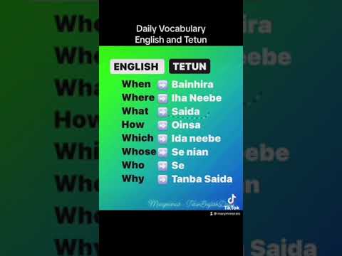 Daily Vocabulary #aprendeingles #aprendetetun