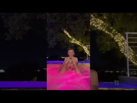 Corinna NAKED in hot tub with David Dobrik #shorts