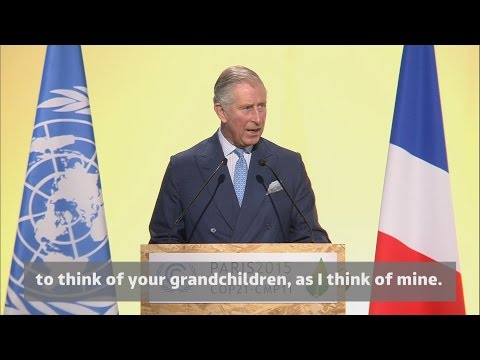 Prince Charles addresses climate crisis at COP21