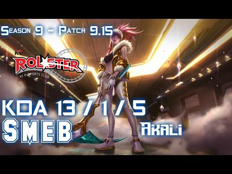 KT Smeb AKALI vs JAYCE Top - Patch 9.15 KR Ranked