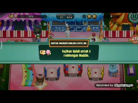 Diner dash level 164 bintang 3 - Candy Carnival