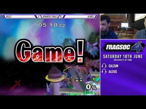 Fragsoc 4 W.Finals - Willz (Cpt.Falcon) vs Ahmad (Marth, Jiggs)