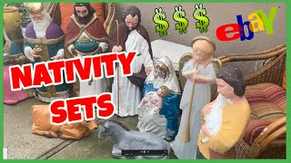 Holy Smokes!  Blow Mold Nativity Set