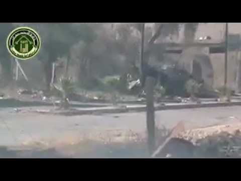 تدمير دبابتين من قبل كتيبة البراء في مدينة دوما في ريف دمشق