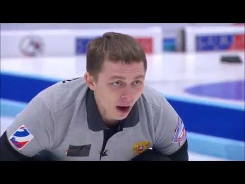 Russian curling. Two great shots by Alexey Timofeev (OQE 2017)