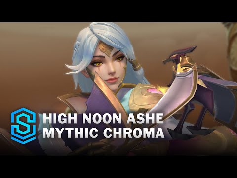 High Noon Ashe Mythic Chroma Wild Rift Skin Spotlight