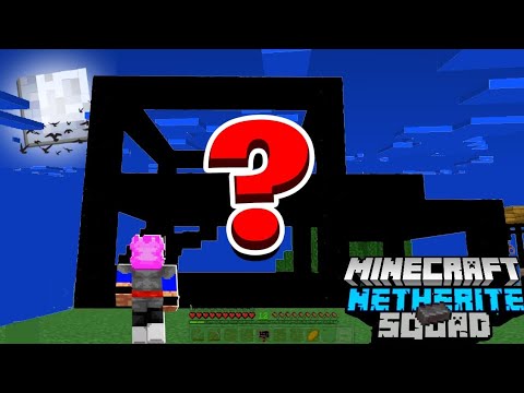 COMEÇANDO A CONSTRUÇÃO DA MINHA PRIMEIRA CASA NA VILA DA NETHERITE SQUAD EP:2 ...