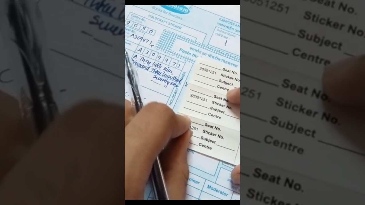 How to fill board exam answer sheet part 2 #exampreparation #exam #boardexam