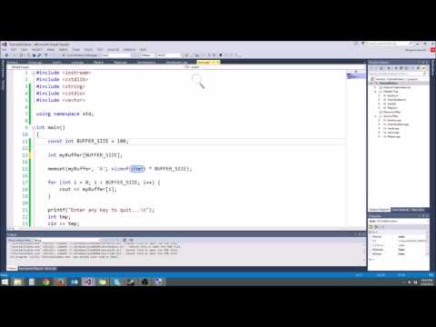 C++/Game Tutorial 24: sizeof and buffers!