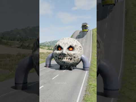 Long Capsule Buses vs Low Pipes - BeamNG.Drive #beamngdrive