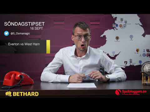Speltips: Everton - West Ham & Wolverhampton - Burnley 16/9