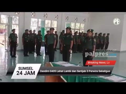 Dandim 0405 Lahat Di lantik dan Sertijab 3 Perwira Sekalian