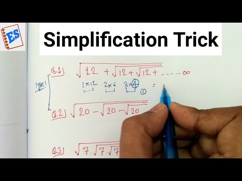 Simplification Trick of Special cases math for SSC and Bank exams (Indices and surds) Video