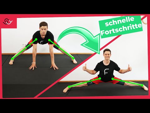 Spagat lernen - Schnelle Fortschritte mit dieser Übung