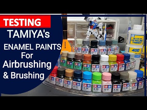 Testing Tamiya's Enamel Paints For Airbrush & Brushing' - How To Thin Them  For Airbrushing