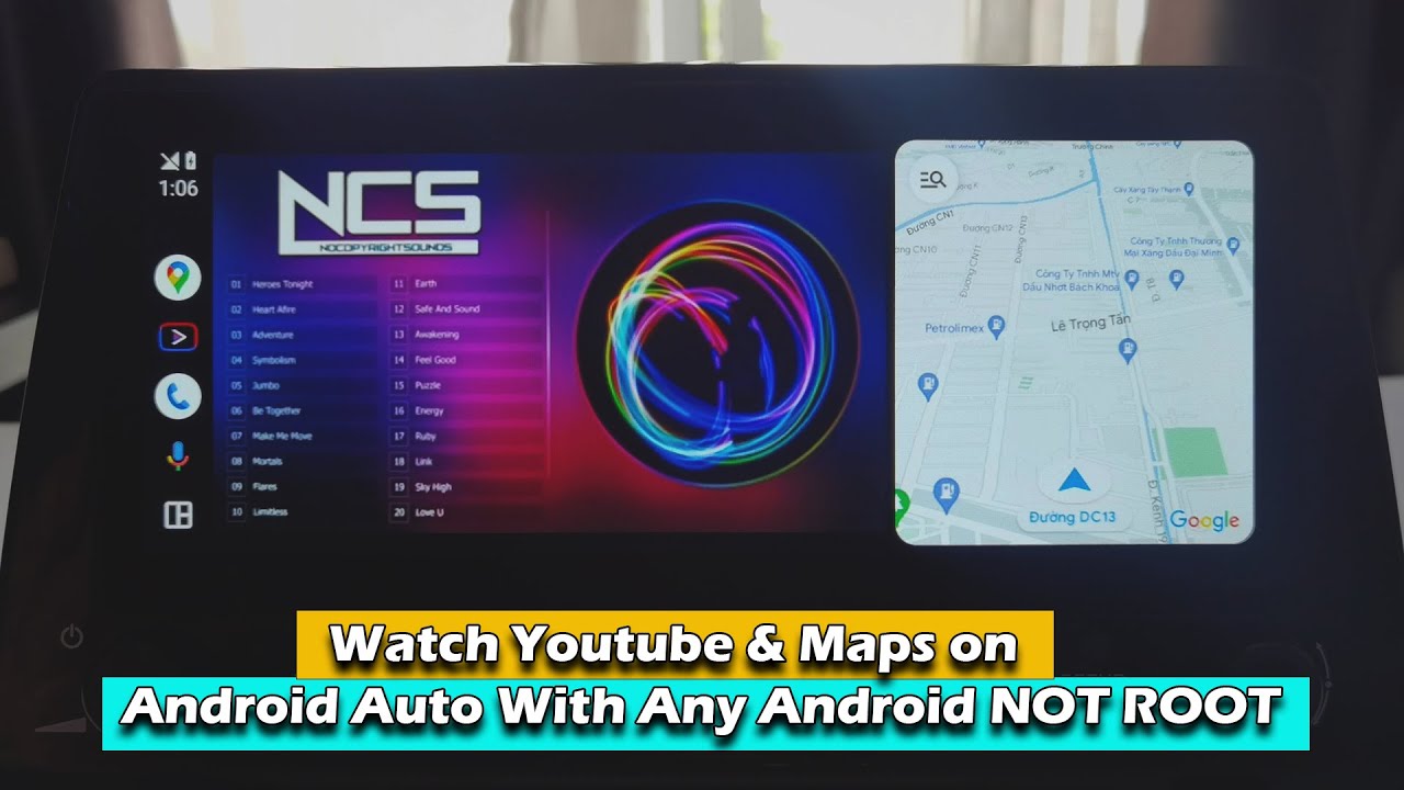 Watch Youtube & Maps on Android Auto With Any Android NOT ROOT
