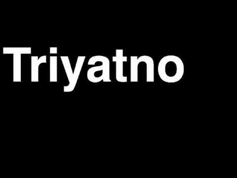 How to Pronounce Triyatno Indonesia Silver Medal Men's Weightlifting London 2012 Olympics Video