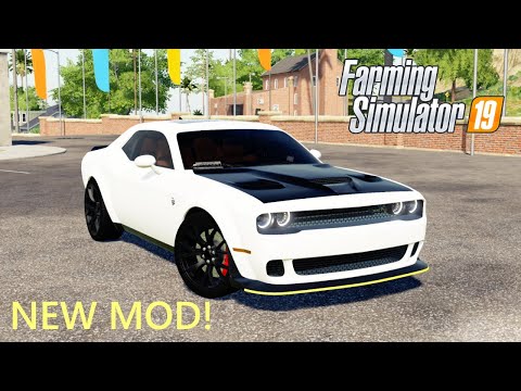 MUSCLE MONDAY: DODGE HELLCAT REDEYE MOD REVIEW! | NEW MOD | FARMING SIMULATOR 2019