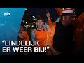 Oranjefans uitzinnig na overwinning na winst op Oekraïne