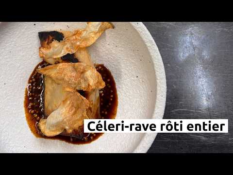 Céleri-rave rôti entier